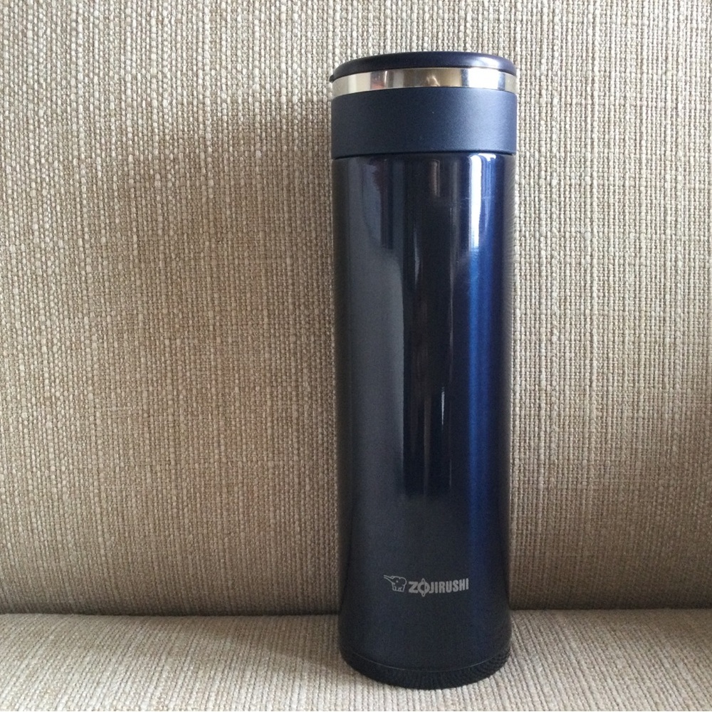 Zojirushi 16 oz. Stainless Mug with Tea Leaf Filter SM-JTE46 Deep Blue